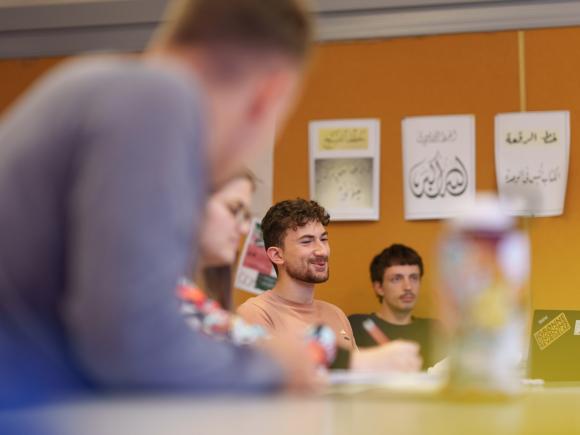 students sitting in a classroom