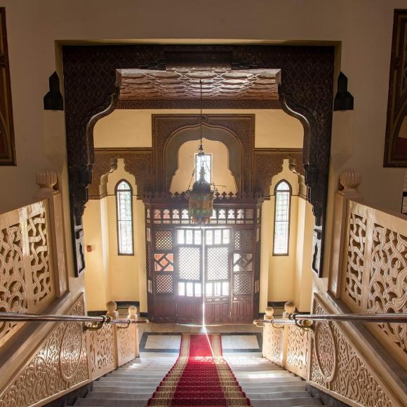 Stairs inside AUC Tahrir Square Campus