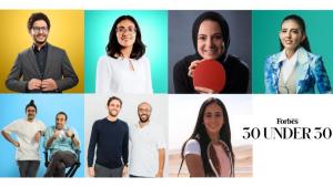Five men and four women, Forbes 30 under 30