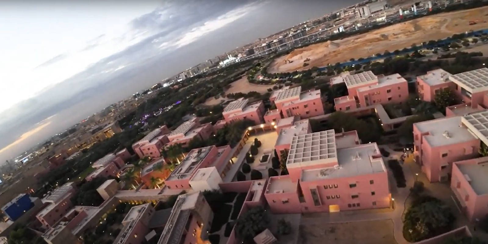 Aerial view of buildings