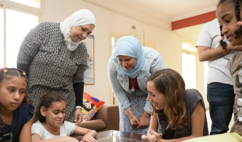 Heba Kotb doing field research